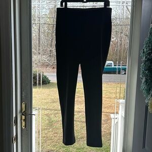 Andrew Marc black suede-like leggings